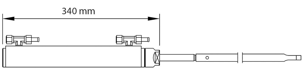 Ultraflex hydrauliohjaussylinteri perävetolaitteisiin