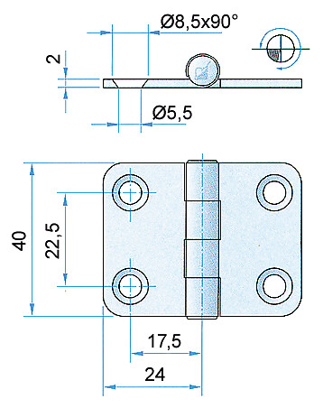 Sarana RST kiillotettu 48 x 40mm