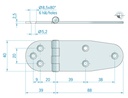 Sarana 40X127/ 2,5MM