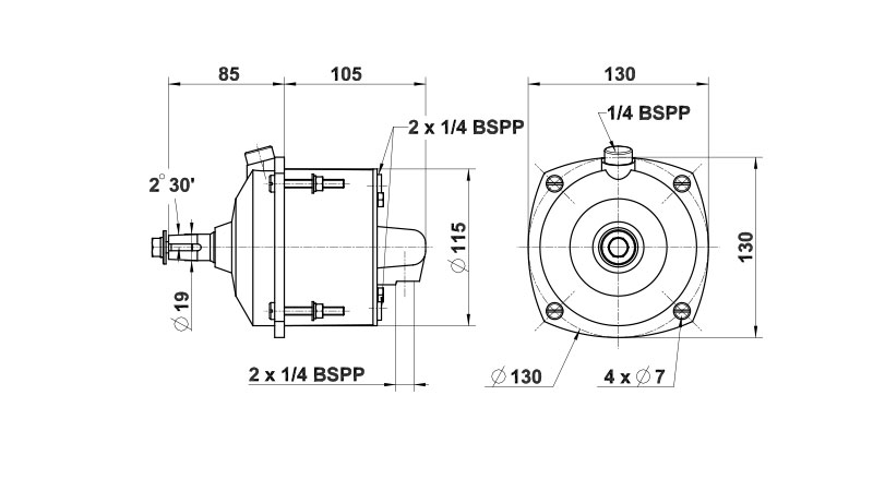 L&S Hydrauliohjauspumppu 29 CT HB takaiskuventtiilillä  