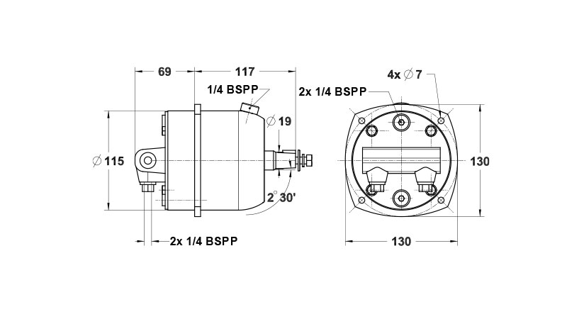 L&S Hydrauliohjauspumppu 35 HB takaiskuventtiilillä  