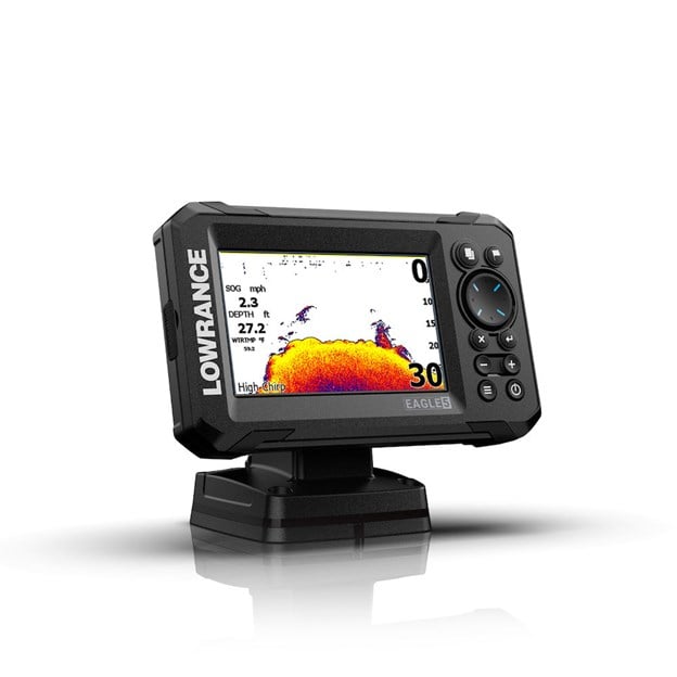 Lowrance Eagle 5" kaikuplotteri, IPS näyttö, MED/HI CHIRP/83/200/DSI, GPS, ilman anturia