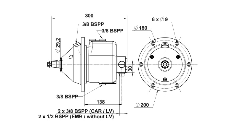 L&S Hydrauliohjauspumppu 70 CT takaiskuventtiilillä – 8°  