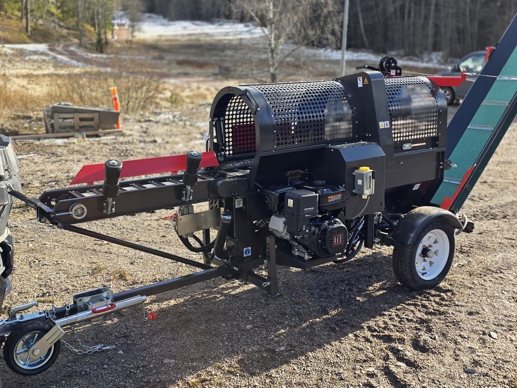 Timco 12 TA Pilkekone, klapikone hihnakuljettimella.