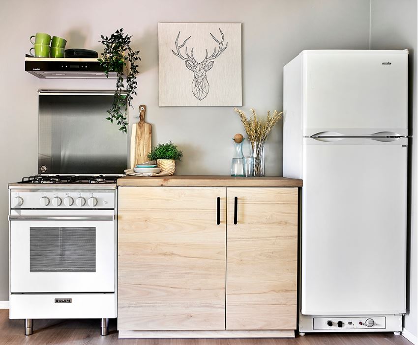 Kaasujääkaappi Sunwind Ventus 225, valkoinen