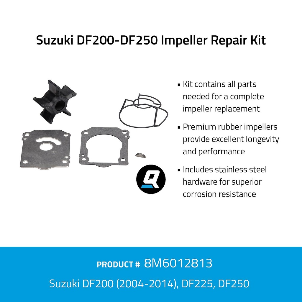 Quicksilver 8M6012813 Impeller huoltosarja,  Suzuki DF200-DF250