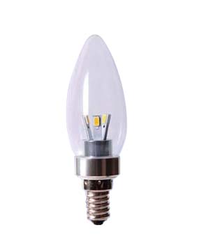 E14 kynttilä LED kirkas polttimo 12V 3W