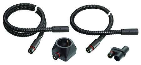 DEFA haaroitussarja 460765 230V  2,0m + 1,0m pistorasialla