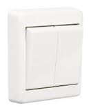 Valokatkaisin 2-osainen valkoinen ruuviliittimillä.