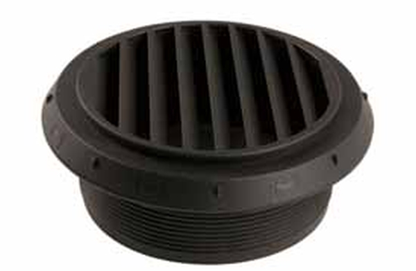 Webasto – Ilmasuulake – Ø 90 mm – 45° – Suuntaava – Musta