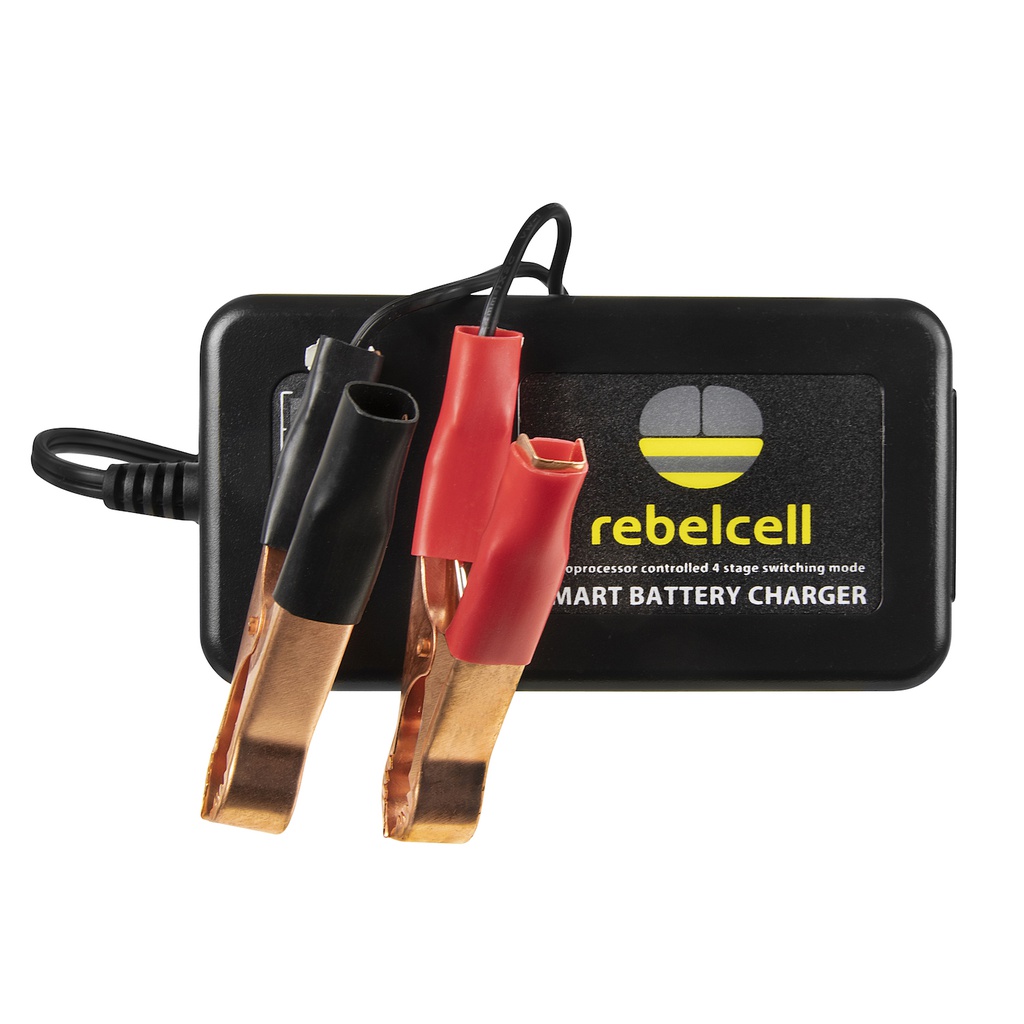Rebelcell laturi 14.6V3A. Sopii Rebelcell Start akulle. LiFePo4
