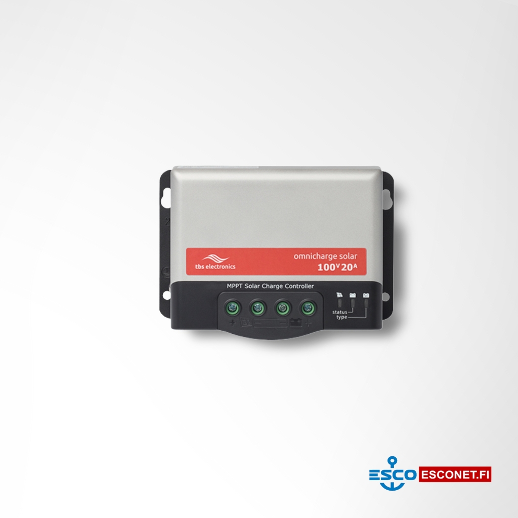 TBS Omnicharge Solar 100-20 MPPT, Bluetooth aurinkopanelisäädin 20A 100V