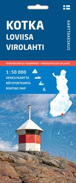 Kotka Loviisa Virolahti, veneilykartta 1:50 000