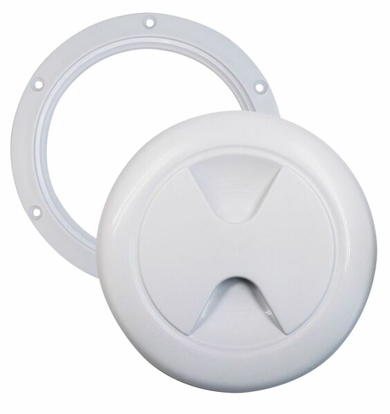 Tarkistusluukku valkoinen 4 tuumaa ulkoh 158mm, sisäh 102mm