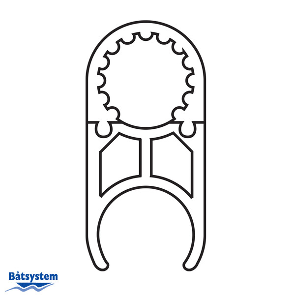 Båtsystem  P1038 Muovi klemmari  25mm