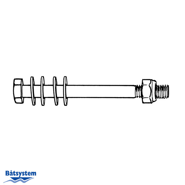 Båtsystem P1302 Ankkurirullan PULTTI M10x110MM