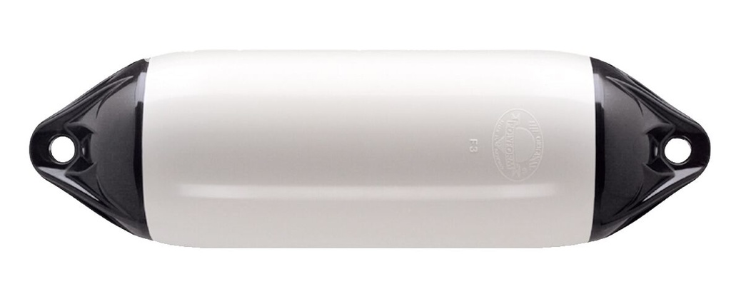 Lepuuttaja F2, valkoinen, mustat päät, P610mm D220 mm