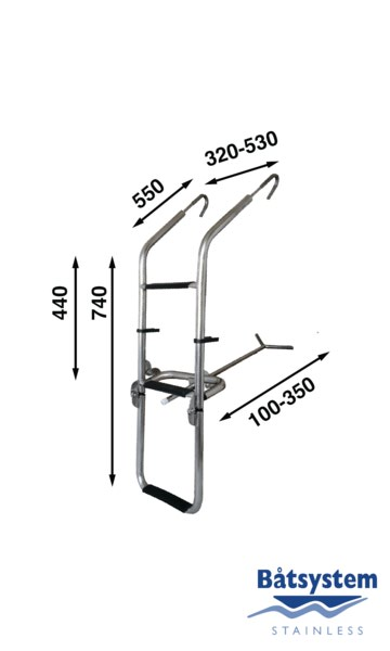 Båtsystem ST135 keulatikkaat