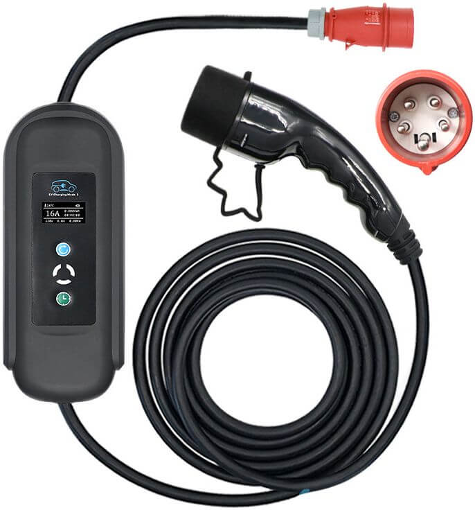 Motorwerk EV Type2 11kW 5m sähköauton latauslaite