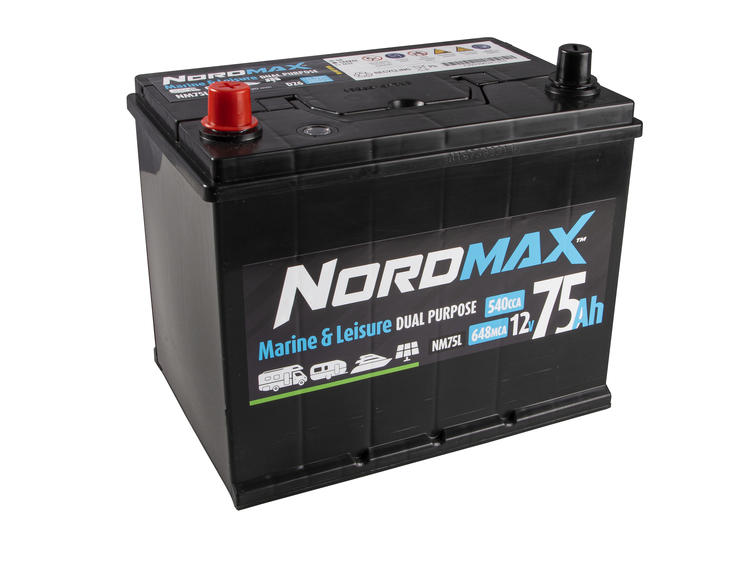 Nordmax  SMF vapaa-ajan akku 75Ah 12V