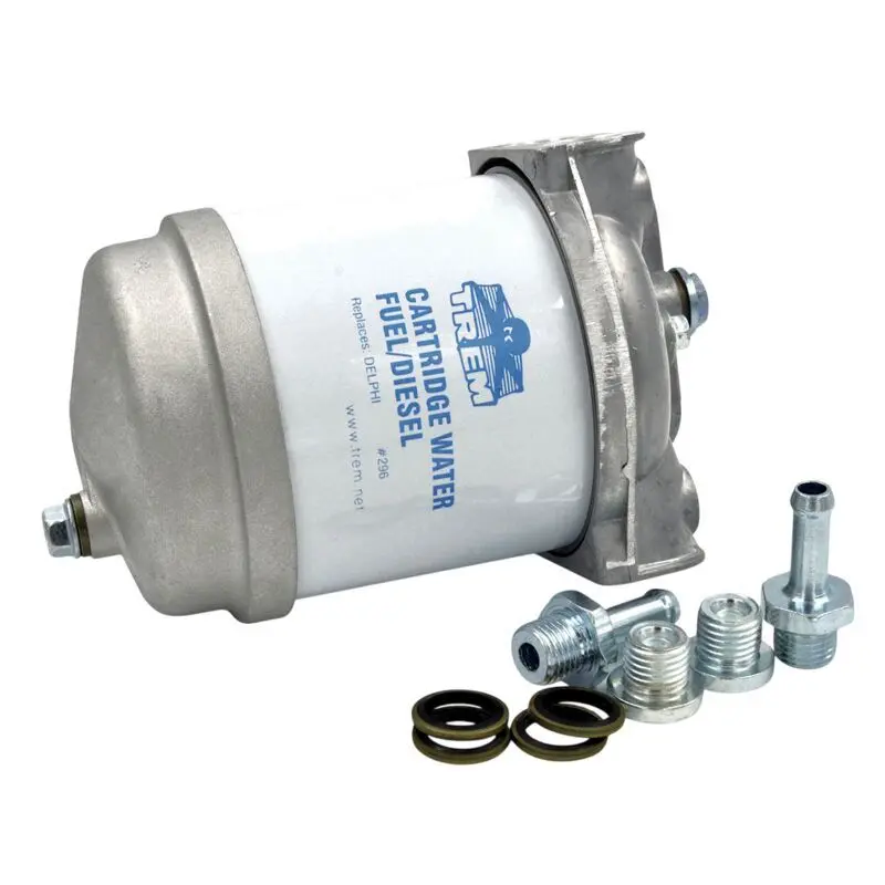 TREM, polttoainesuodatin CAV 296 alumiinikulholla