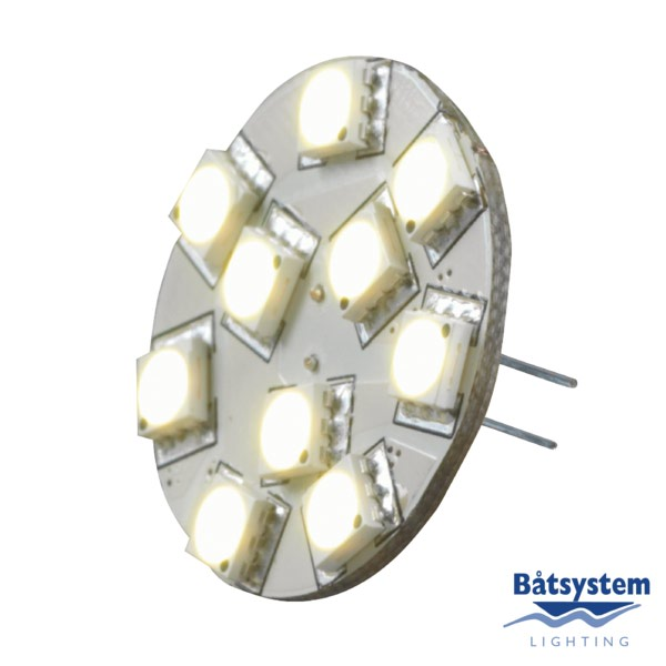 LED-polttimo G4-kannalla, 10 SMD, 3200K, 8-30V, 94G4B