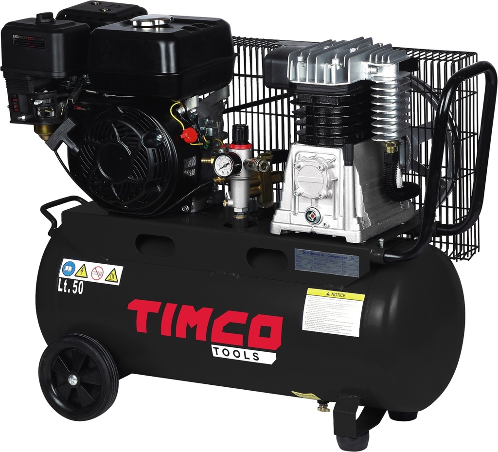 Timco 5,5HP 50L polttomoottori kompressori