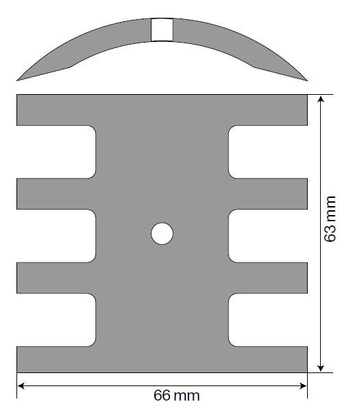 Johnson Pump 01-42425 kumisiipipumpun kampa 2/3 F8B-
