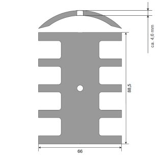 Johnson Pump 01-43138 kumisiipipumpun kampa 1/2 F9B-