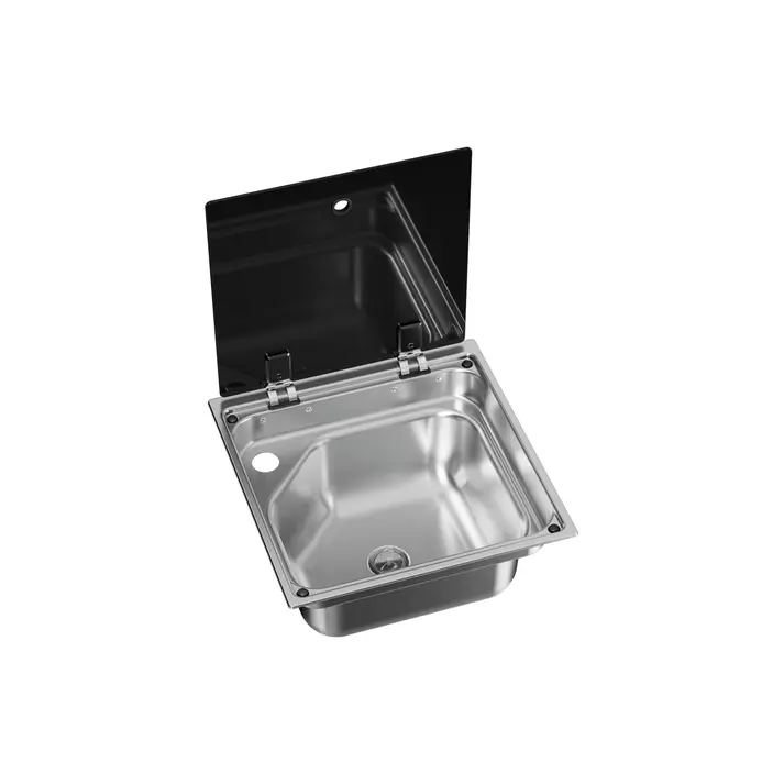 CVS1350G neliönmuotoinen pesuallas lasikannella 350x170x350 mm