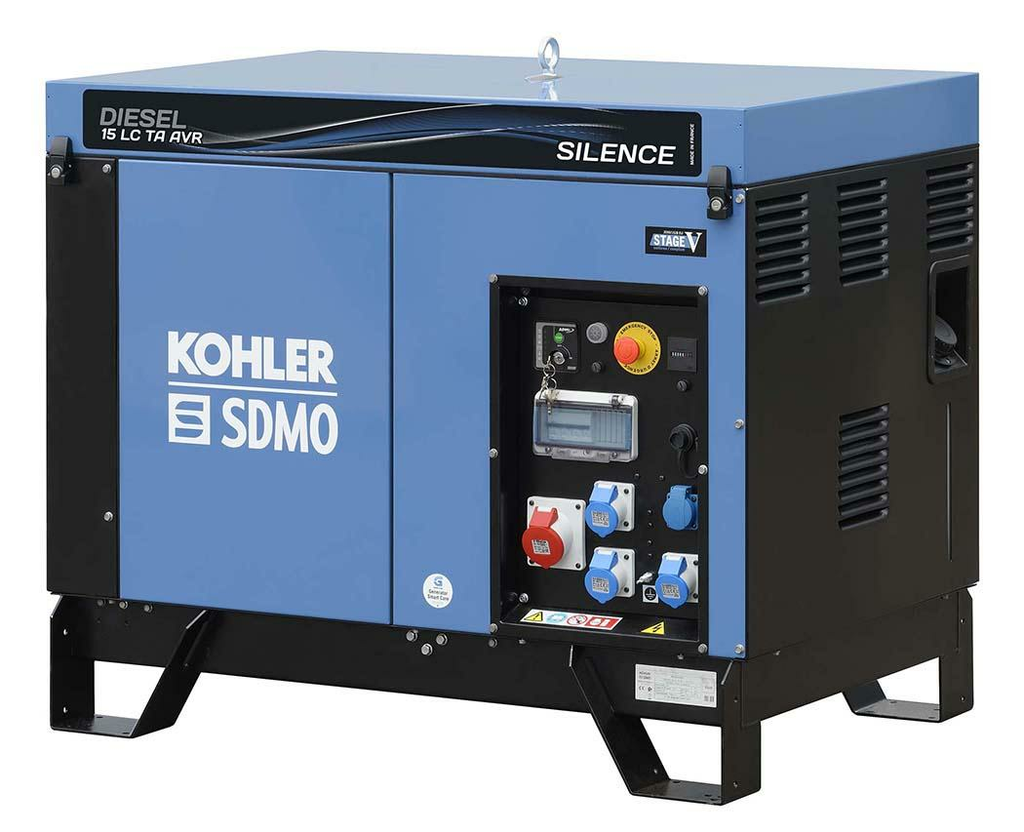 Kohler Generaattori DIESEL 15 LC TA SILENCE AVR C5 Diesel 3 - vaihe, 230 V
