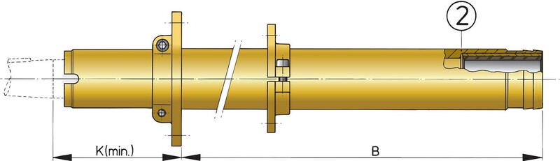 Vetus toinen laakeri vannasputkelle 30 mm