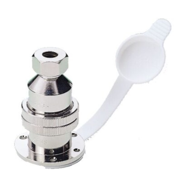 Kansiliitin, kromattu messinki 5A 3-napainen