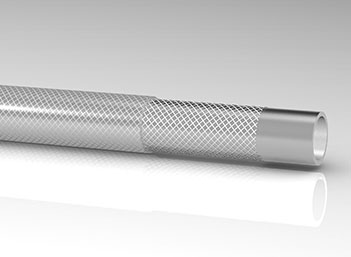 Sati 13 mm kudosvahvistettu PVC-letku elintarvikelaatu Cristalcord