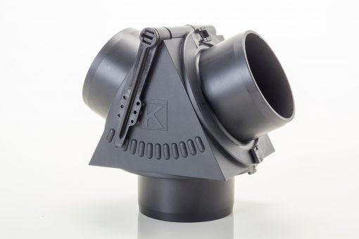 Kalori Y-haara ilmaputkelle säätöläpällä 55-55-55mm