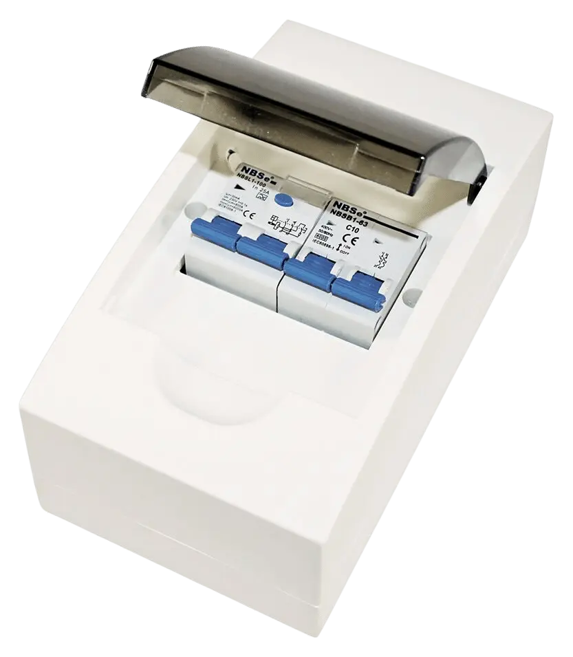 Talamex maasähkökeskus (dual)10A + vikavirtasuoja