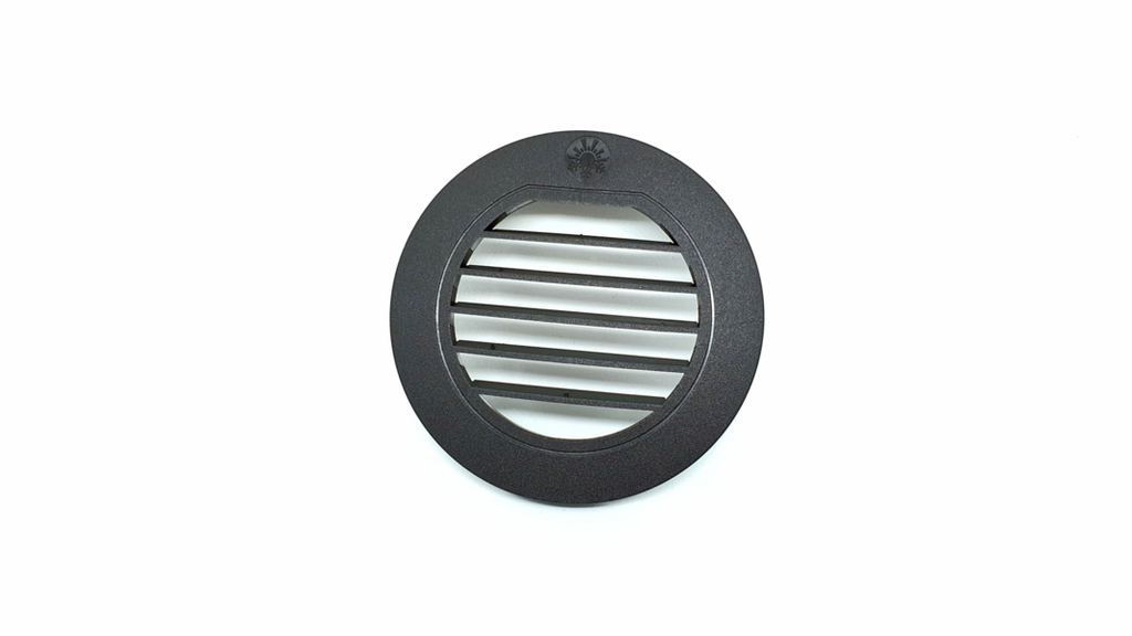 Autoterm – Ilmasuulake – Ø 60 mm – 45° – Säädettävä – Musta