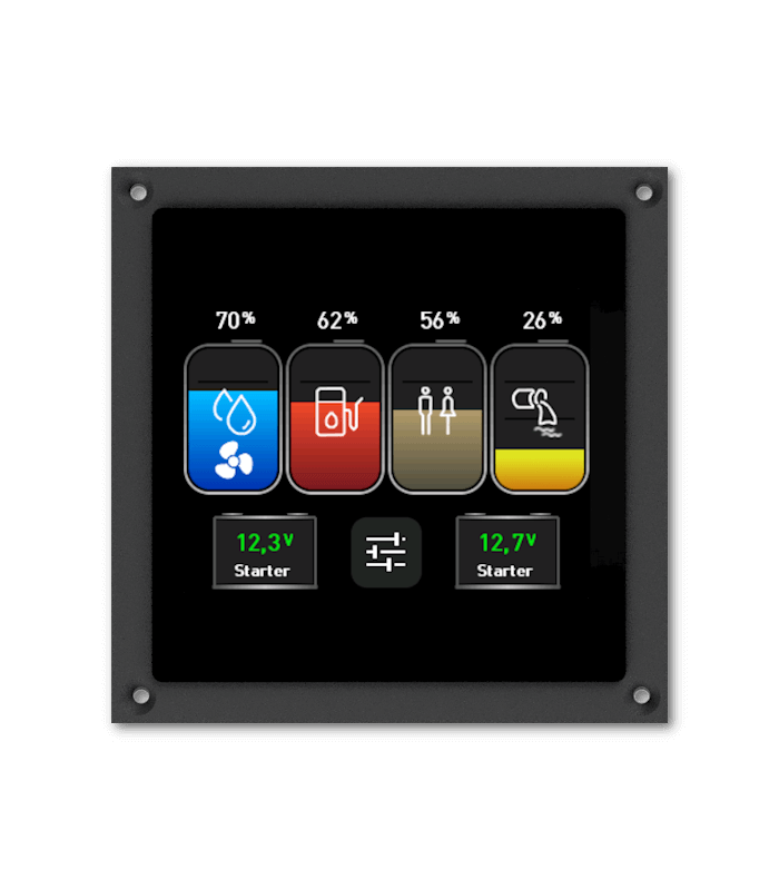 Philippi VTM2 Akku ja tankkimonitori 3,5 tuuman väritäytöllä