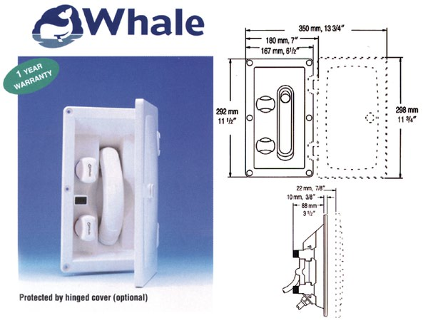 Whale Avotilan suihku ilman kantta