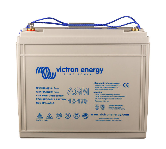 Victron 12V/170Ah AGM Super Cycle Akku (M8) 336x172x280