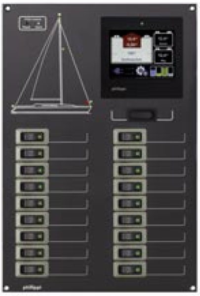 Philippi sähkötaulu STV258 PSM2 system monitorilla
