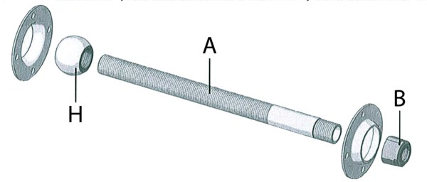 Ultraflex Kiinnitysputki peräpeiliasennuksiin