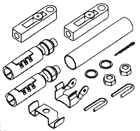 Ultraflex asennussarja C-2 ja C-8, K-57 OMC