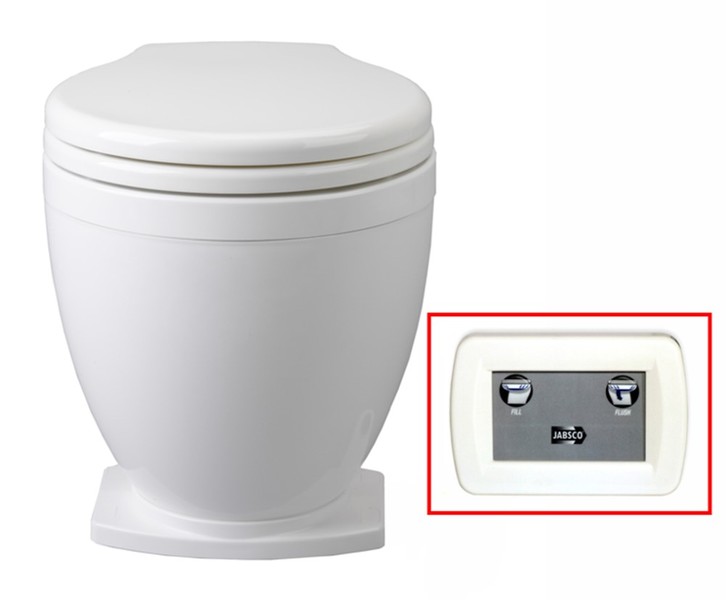 Jabsco sähköinen vesi WC Lite Flush 12V Käyttökytkimellä