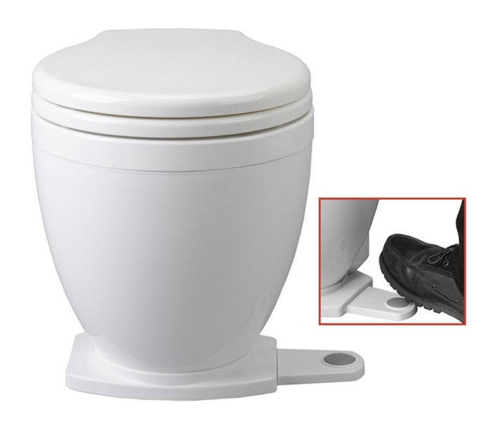 Jabsco sähköinen vesi WC Lite Flush 12V jalkahuuhtelu