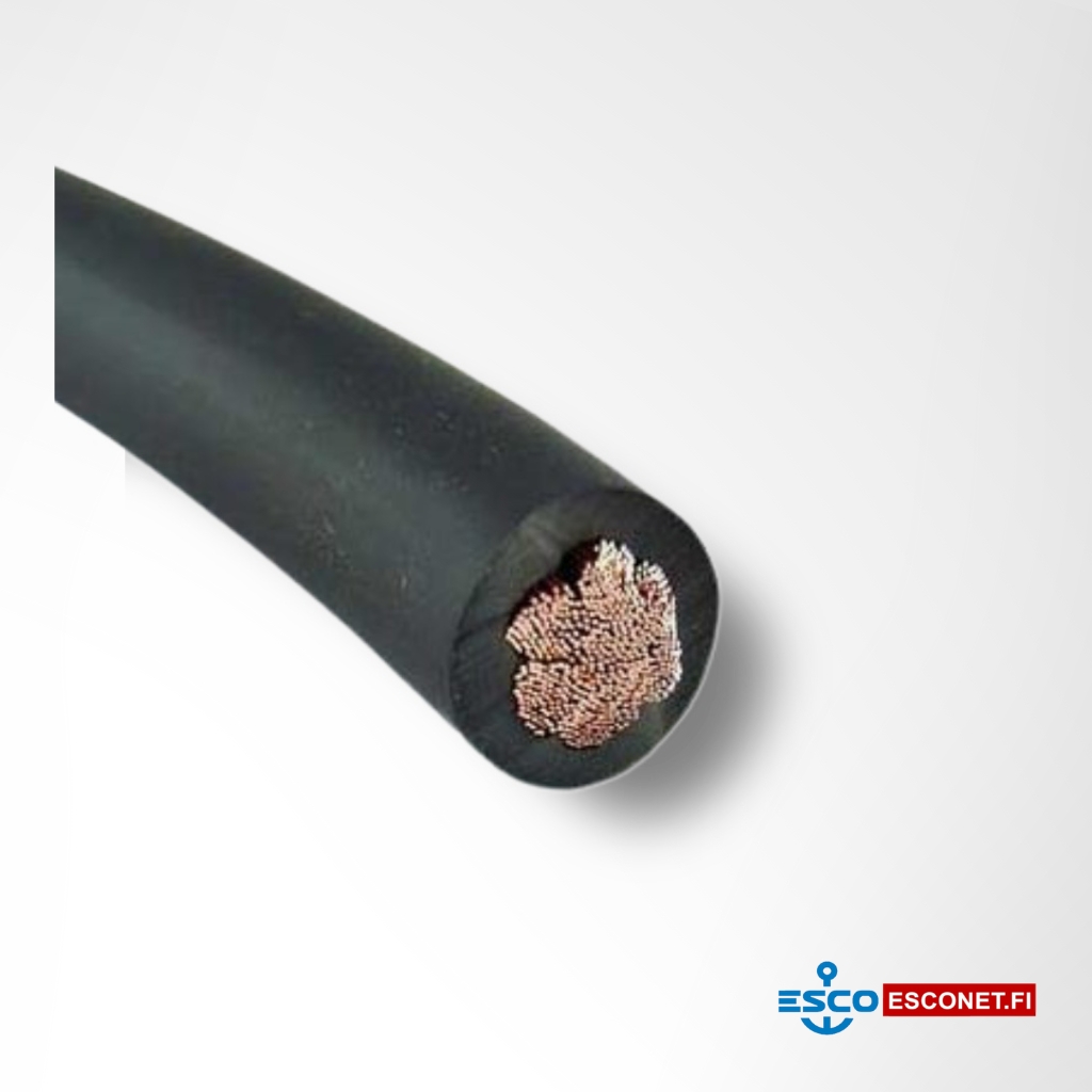 Akkukaapeli 95 mm² musta monisäikeinen HI-FLEX 