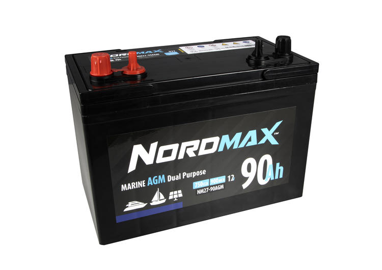 Nordmax Leisure AGM käynnistys ja käyttöakku 90Ah