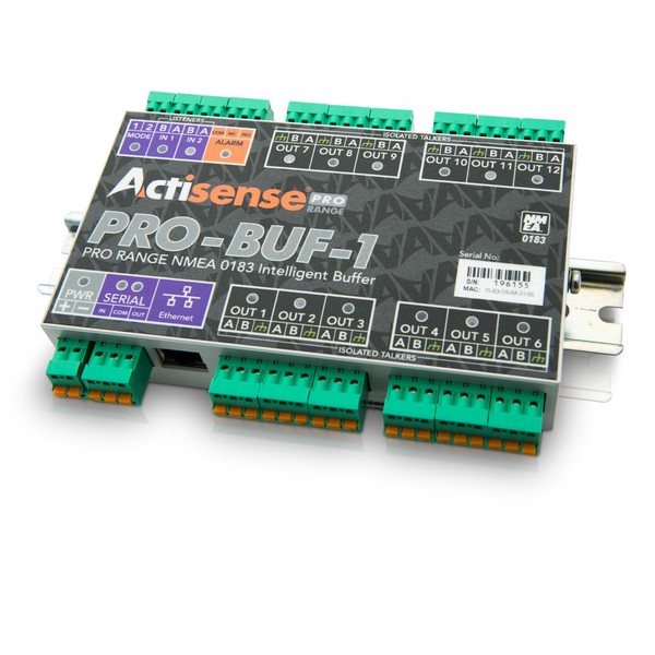 Actisense BUF PRO 2 OPTO sisäänmenoa, 12 ISO-Drive ulostulos, Serial Port, Ethernet Port