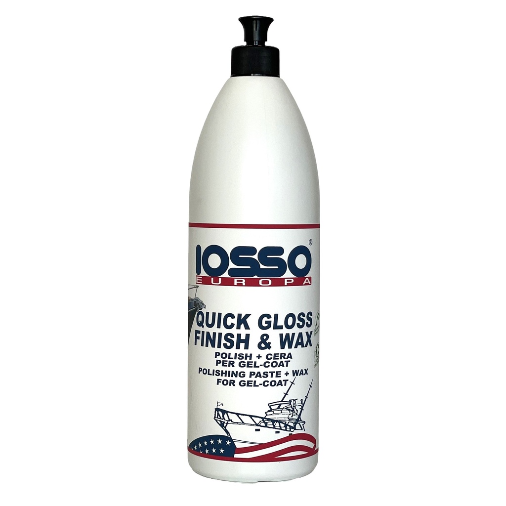 IOSSO Quick Gloss Finish + Wax kiilloke ja vaha 1l