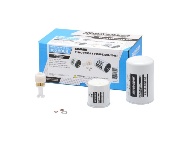 8M0222281 huoltosarja Yamaha F150/F150A/F150B (2004-2005) sisältää vedenerottimen